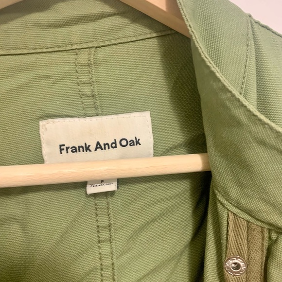 Unisex Green Canvas Utility Jacket - Picture 2 of 3